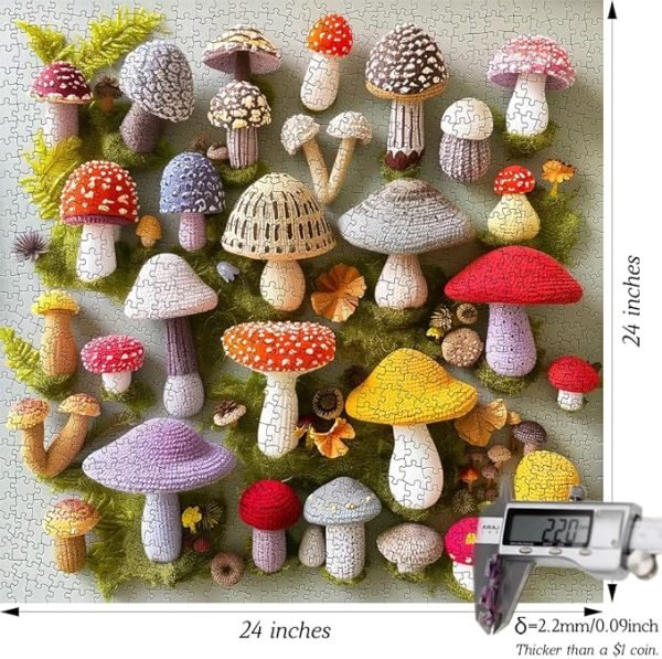 1000 Pieces Mushroom Puzzles for Adults