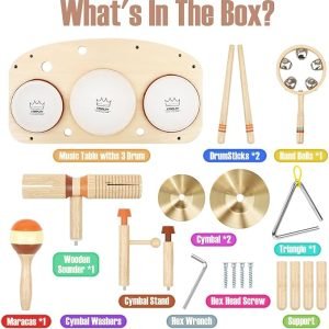 Montessori All-in-one Musical Drum Set