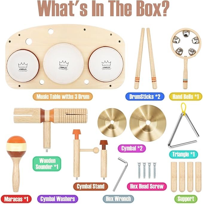 Montessori All-in-one Musical Drum Set