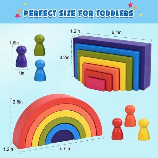 Rainbow Stacking Blocks Set