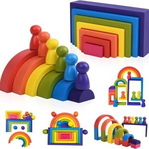 Rainbow Stacking Blocks Set