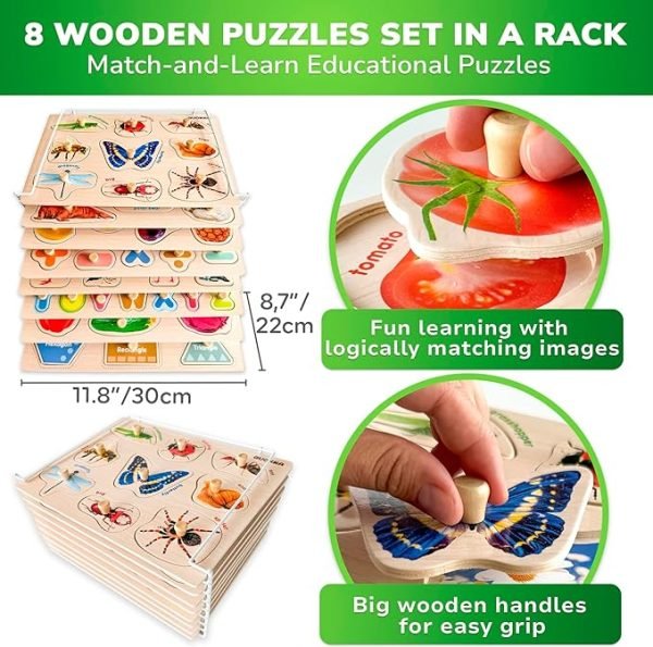 Wooden Puzzles for Toddlers