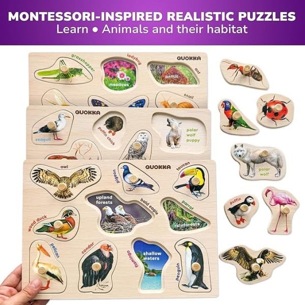 Wooden Puzzles for Toddlers