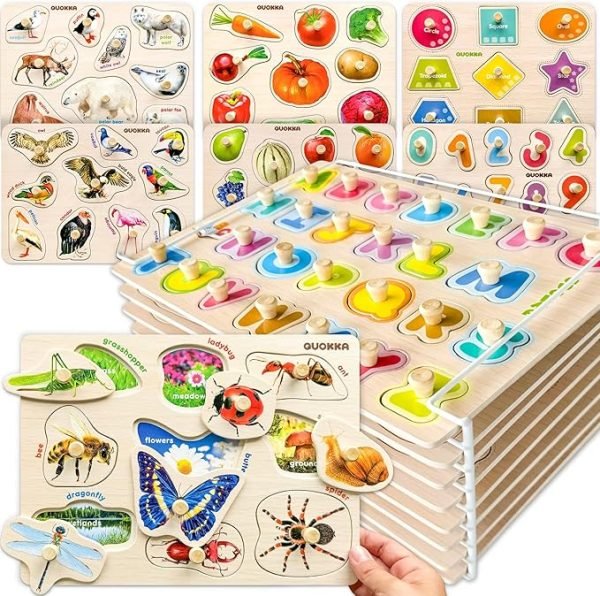 Wooden Puzzles for Toddlers