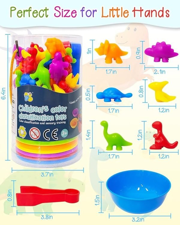 Yetonamr Counting Dinosaurs Montessori Toys
