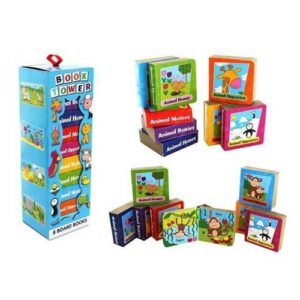 Book Block Tower - 8 book set